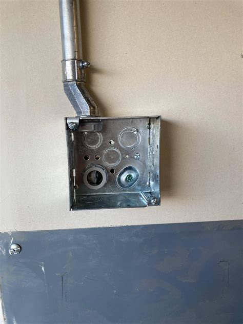 cmt conduit through wall into junction box|conduit through wall.